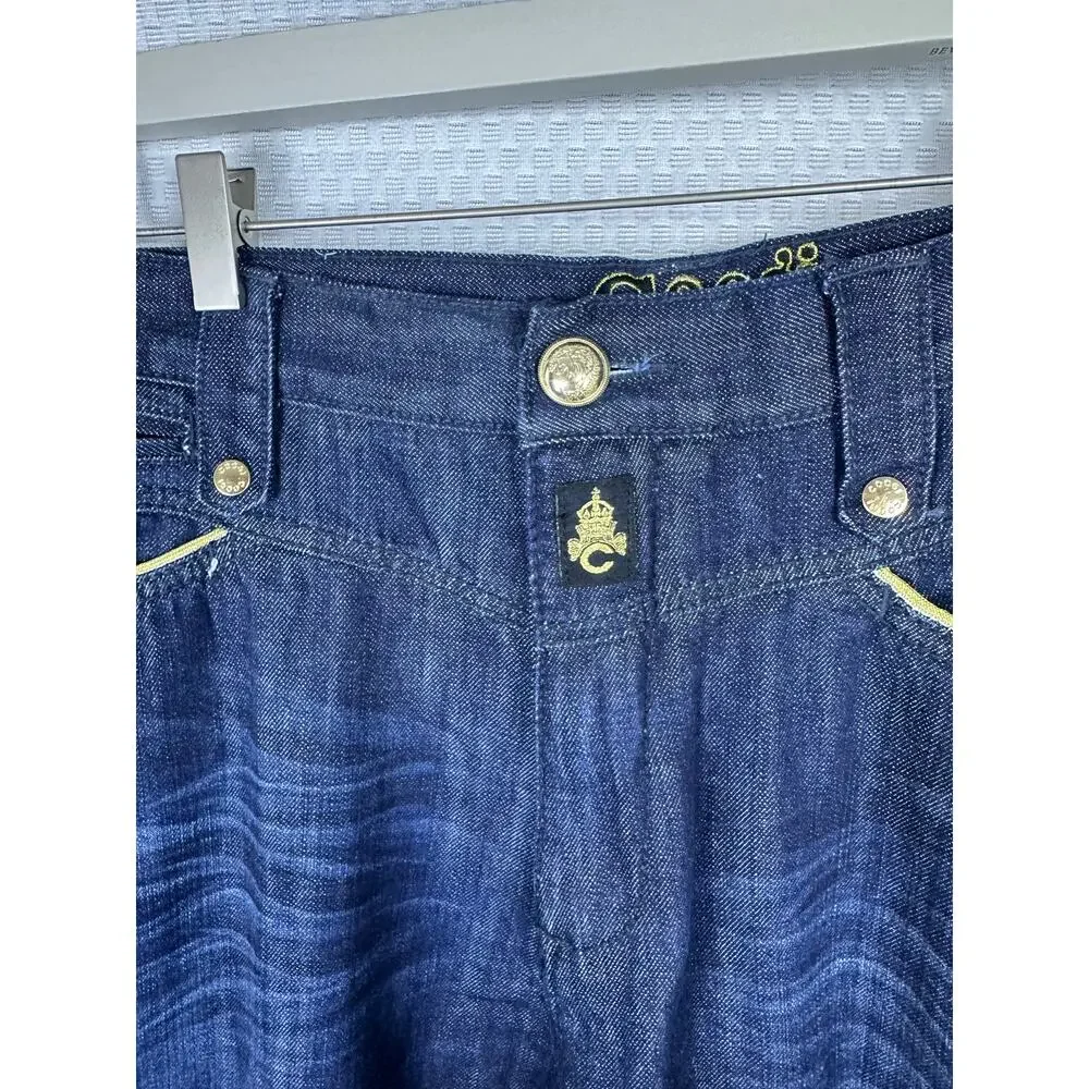 Coogi Authentic Denim Blu Jeans Mens Size 42 x 35 Embroidered Pocket
